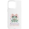 Cute Kawaii Anxious Frog Pastel Aestheti Custodia per iPhone 15 Pro Max Amante della rana pastello Kawaii ansioso ma adorabile
