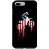 Paint Dripping Patriotic 4th of July US Custodia per iPhone 7 Plus/8 Plus Dirt Bike Motocross Bike Bandiera Americana USA Drip Graffiti