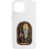 Holy Art Custodia per iPhone 14 Nostra Signora Di Lourdes Mariano Cattolico Gotico Mosaico Icona Arte