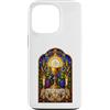 Holy Art Custodia per iPhone 13 Pro Opera d'arte a mosaico gotico cattolico calice ed eucaristia