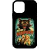 Halloween Vintage Spooky Retro Film Post Custodia per iPhone 12 mini Ritorno di Vampurr | B-Movie divertente gatto vampiro horror anni '80