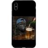 Funny Monkey Gorilla Dog Drinking Beer M Custodia per iPhone XS Max Gorilla Bere Birra Divertente Gorilla Monkey Dog Meme