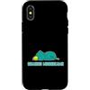 Sleep Tired Animal Nightgown children Py Custodia per iPhone X/XS Inseguimento di raggi di luna uccello addorment
