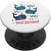 Oceanic Celebrations Simpatico cappello da festa con balene e oceano PopSockets PopGrip Adesivo