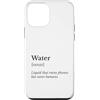 Molle a molla nere Custodia per iPhone 12 mini La definizione di salute dell'acqua salva vite