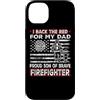 Proud Firefighter Son Dad Fathers Day Custodia per iPhone 14 Plus I Back The Red For My Dad Proud Son Firefighter Fathers Day
