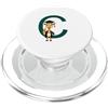 Timowo Studio Giraffa Diploma Lettera C Alfabeto Animale PopSockets PopGrip per MagSafe