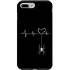 SpiderLoverDesigns Custodia per iPhone 7 Plus/8 Plus Linea Battito Cardiaco del Ragno