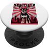 Chihuahua Puppy Lover PS Divertente retrò giapponese Dogzilla Chihuahua Amante dei cani PopSockets PopGrip Adesivo