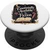Happy Reader Book Lover Fun Designs Amanti dei libri emotivamente disponibili per i lettori di narrativa PopSockets PopGrip Adesivo