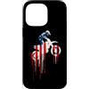 Paint Dripping Patriotic 4th of July US Custodia per iPhone 14 Pro Max Dirt Bike Motocross Bike Bandiera Americana USA Drip Graffiti