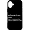 Pigboat Combat Open Sea Veteran Ocean De Custodia per iPhone 16 Plus Sottomarino sottomarino sommergibile a propulsione nucleare