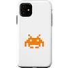 Obvious Designs Custodia per iPhone 11 Retro Pixel Alien 8-Bit Space Gamer Art classico stile arcade