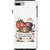 Frog Strawberry Coffee Anxiety Custodia per iPhone 7 Plus/8 Plus Solo un po' sopraffatta, simpatica rana e fragola