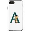 Timowo Studio Custodia per iPhone SE (2020) / 7/8 Giraffa Diploma Lettera A Alfabeto Animale