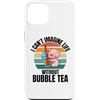 Retro Pig I Can't Imagine Life Without B Custodia per iPhone 13 Simpatico maiale retrò Non riesco a immaginare la vita senza Bubble Tea