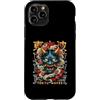 TOKYO WAVES Oni Mask Designs Custodia per iPhone 11 Pro Maschera giapponese del diavolo Hannya giapponese Oni Maschera Yokai Oni