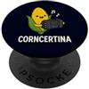 Concertina Accordion Musician Farming St Divertente concertina Corncertina Pun Carino Mais Suonare Fisarmonica PopSockets PopGrip Adesivo