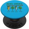 Miftees Fishing Tees Mulinello da pesca Lucky per San Patrizio PopSockets PopGrip Adesivo