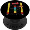 Costume Da Clown Carnevale Costume Da Cl Costume Da Clown Con Bretelle Carnevale Costume Da Clown PopSockets PopGrip Adesivo