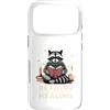 Bookworm Raccoon Reading Healing Custodia per iPhone 17 Pro Leggere invece di guarire carino procione amante dei libri