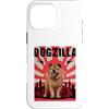 Chow Chow Puppy Lover PS Custodia per iPhone 16 Pro Max Divertente retrò giapponese Dogzilla Chow Chow amante dei cani