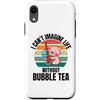 Retro Pig I Can't Imagine Life Without B Custodia per iPhone XR Simpatico maiale retrò Non riesco a immaginare la vita senza Bubble Tea
