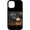 Funny Monkey Gorilla Dog Drinking Beer M Custodia per iPhone 12/12 Pro Gorilla Bere Birra Divertente Gorilla Monkey Dog Meme