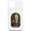 Holy Art Custodia per iPhone 13 Nostra Signora Di Lourdes Mariano Cattolico Gotico Mosaico Icona Arte