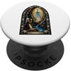 Holy Art Nostra Signora Di Lourdes Grotta Mariana Mosaico Sacro Arte Fede PopSockets PopGrip Adesivo