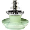 Giles & Posner Mini Fontana di Cioccolato - Macchina Elettrica a 3 Livelli, Spegnimento Automatico, 0°C a 50°C, Set per Fonduta di Formaggio, Vassoi Alimentari Rimovibili, 25W, Verde
