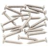 Musiclily 3x22mm Viti a Testa Svasata per Chitarra Ponte, Cromo(20 Pezzi)