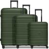 REDOLZ set valigie 3 pezzi espandibili rigide TSA 4 doppie ruote leggere viaggio bagaglio da stiva Essentials 11+