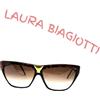 LAURA BIAGIOTTI occhiali da sole donna made italy vintage anni 80 plastica LAURA BIAGIOTTI P32