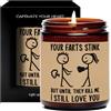Homorro Regalo Uomo Candele Profumate Compleanno Fidanzato Anniversario Matrimonio Fidanzamento Coppia Cera Di Soia Candela Profumata Lavanda Decorative