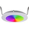 Planetitaly KIT faretto slim incasso cromoterapia giochi luce dimmer doccia pannello LED 8W RGB RGBW 24V centralina WiFi controllo vocale smartphone APP foro 13cm