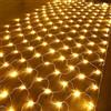 Generic Catena Luminosa, luci, 700 LED 6x4m luci da Giardino fatate Bianco Caldo 8 reti Basse Esterne e Interne per Balcone (6m x 4m 700led)