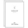 Veelot® 2x Cornice Foto DIN A3 29,7x42cm,Alluminio,argento,Cornice 30x42 Grande per Foto,Disegni per Bambini,Diplomi e Poster,Camera da Letto e Casa,Solo per Espositore a Parete