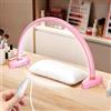 Yokilly Luce a mezza luna ad arco: 40,6 cm, con staffa pieghevole, per scrivania, salone, tavolo, senza sfarfallio e senza ombre, luminosità continua 3000-6500 K, per manicure e nail tech