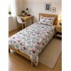 GX GARGIX Completo Letto Singolo 100% Cotone - Set Lenzuola Una Piazza con Sotto, Sopra e Federa - Morbido e Traspirante (G/XJL-GRIGIO)
