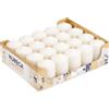 Horeca Candles - Candele a Colonna Avorio - Ø 4 x 7 cm - Set da 20 Candele Decorative - Lunga Durata 12 Ore - Cero Inodore - Cera di Paraffina