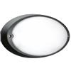 LOMBARDO PLAFONIERA DA PARETE O SU PALO AIRY OVALE 300, ATTACCO E27, COLORE DECORAZIONE NERO, LAMPADINA NON INCLUSA, LOM LB82122
