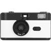 YUKERMARB Fotocamera a Pellicola 35 Mm, Fotocamera Vintage retrò Riutilizzabile con Flash Incorporato Obiettivo 28 Mm F/8 Otturatore 1/120 S per Principianti Appassionati di Fotografia (bianco)
