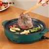 BALASHOV Multicooker elettrico Padella elettrica 220V Forno domestico Barbecue Bistecca fritta Frittata di pesce Padella Macchina da cucina antiaderente