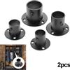 NONE 2 pezzi supporto per tubo armadio supporti per barra guardaroba binario sospeso asta presa staffa di supporto terminale supporti flangiati hardware 19- 32mm