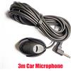 HANTOPER Microfono Audio per auto microfono esterno da 3.5mm per unità principale del veicolo dell'auto Radio Stereo abilitata Bluetooth GPS DVD Mikrofo / Microfon