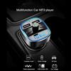 NONE T25 Auto Bluetooth 5.0 Trasmettitore FM Lettore MP3 Ricarica rapida Caricatore doppio USB 87,5-108 MHz 2.4A MAX Adattatore per caricabatteria da auto doppio USB