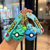 Potdemiel Set portachiavi Pokémon Poké Ball, portachiavi con figura Pikachu Eevee Charmander, portachiavi da collezione anime per borsa zaino regalo