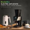 Biolomix Macinacaffè Conico Biolomix con Timer Digitale e 31 Impostazioni Precise per Espresso, Drip, French Press, Cold Brew
