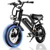 AVDLEU Bici Elettrica AVDL EU con Pneumatici Fat da 16 Pollici - E-Bike da Montagna 250W con Batteria Rimovibile 36V 12.8Ah, Bici da Pendolare Fuoristrada 25KM/H